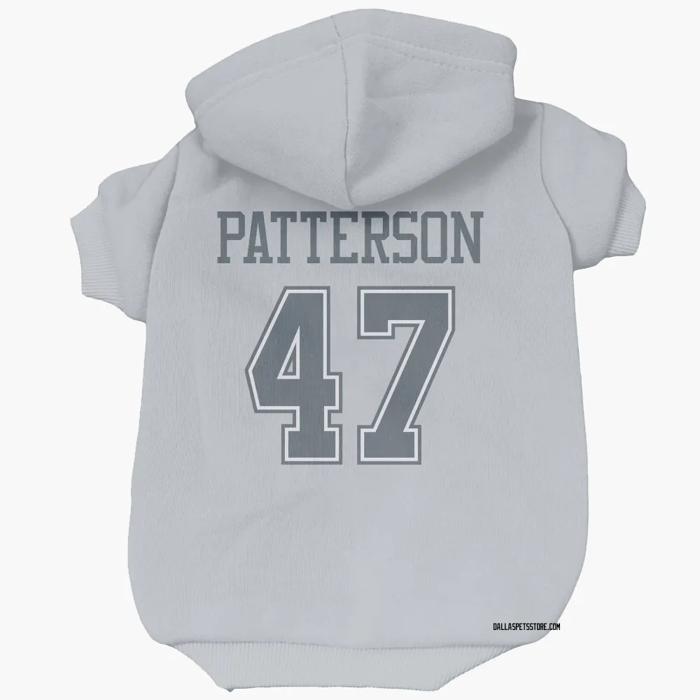 Dallas Cowboys Langston Patterson Gray Pet Hoodie for Dog & Cat