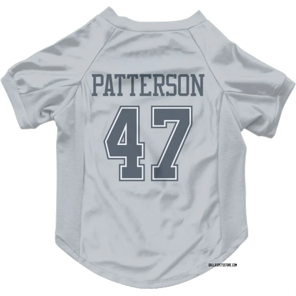 Dallas Cowboys Langston Patterson Gray Pet Jersey for Dog & Cat