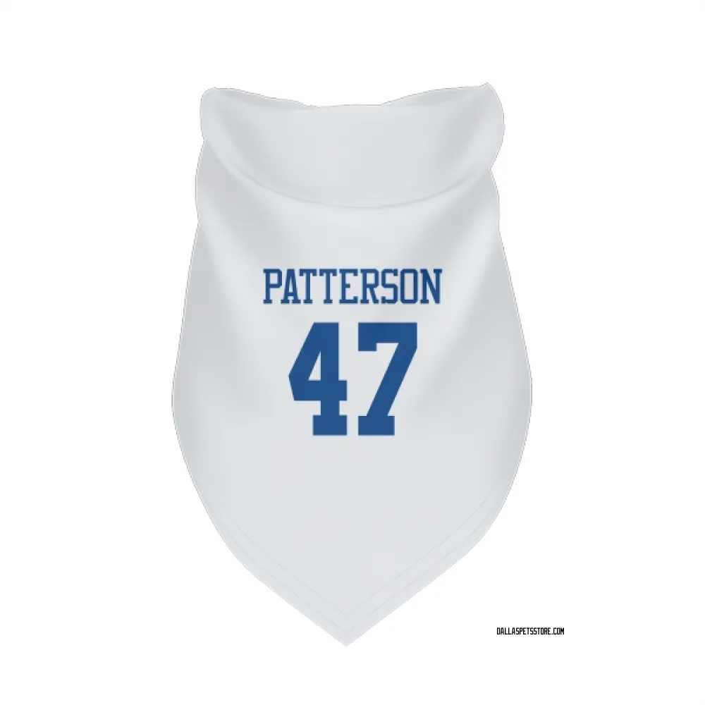 Dallas Cowboys Langston Patterson White Pet Bandana for Dog & Cat