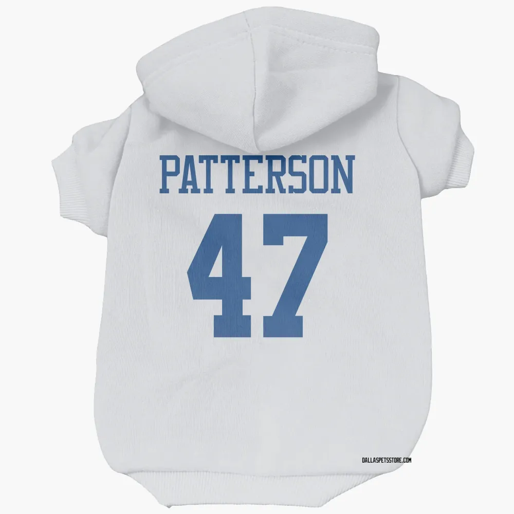 Dallas Cowboys Langston Patterson White Pet Hoodie for Dog & Cat