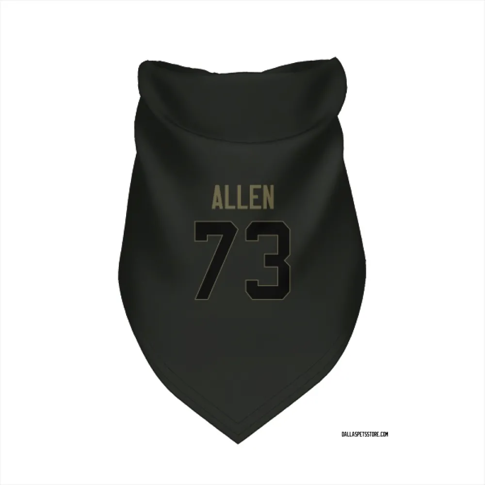 Dallas Cowboys Larry Allen Black Service Pet Bandana for Dog & Cat