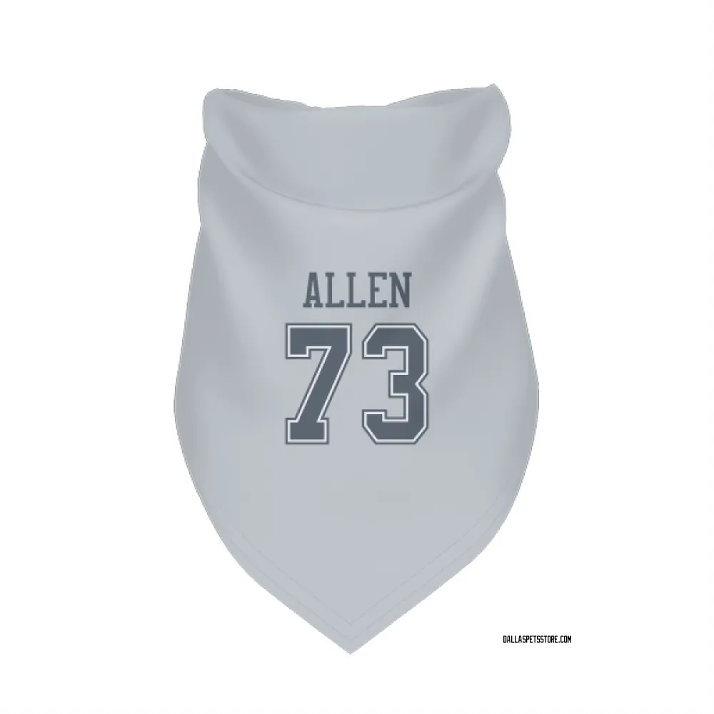 Dallas Cowboys Larry Allen Gray Pet Bandana for Dog & Cat
