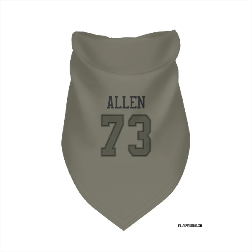 Dallas Cowboys Larry Allen Olive Pet Bandana for Dog & Cat