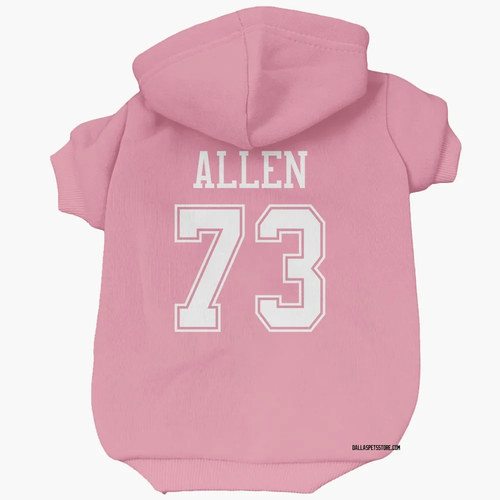 Dallas Cowboys Larry Allen Pink Pet Hoodie for Dog & Cat