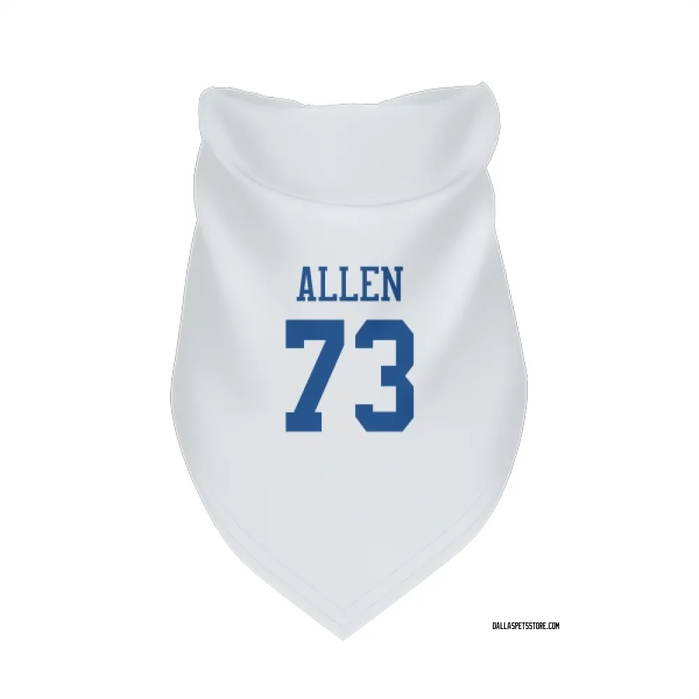 Dallas Cowboys Larry Allen White Pet Bandana for Dog & Cat
