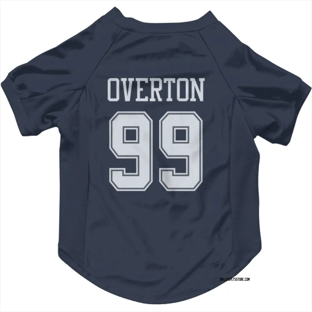 Dallas Cowboys LT Overton Navy Pet Jersey for Dog & Cat