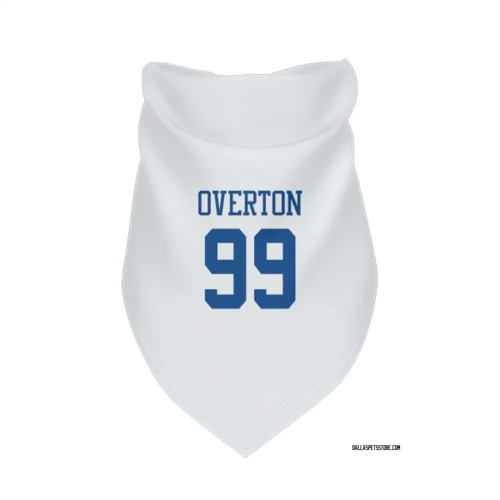 Dallas Cowboys LT Overton White Pet Bandana for Dog & Cat