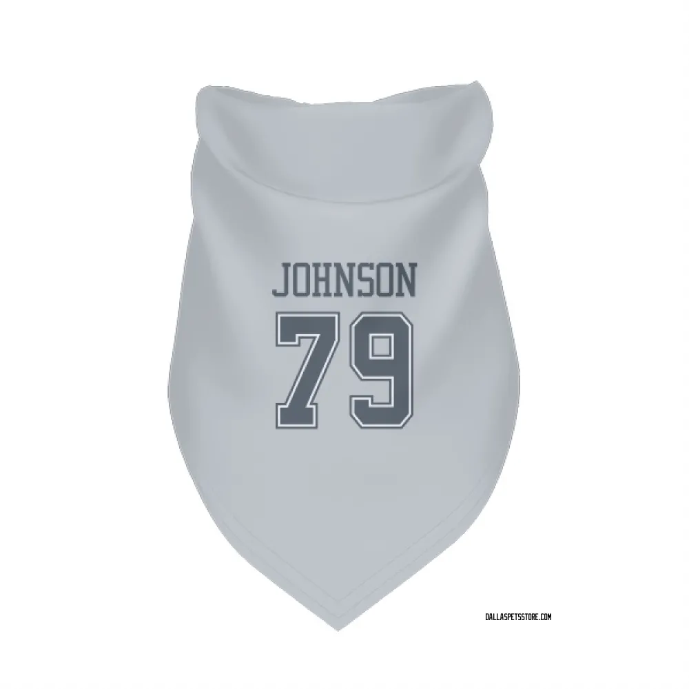 Dallas Cowboys Marcellus Johnson Gray Pet Bandana for Dog & Cat