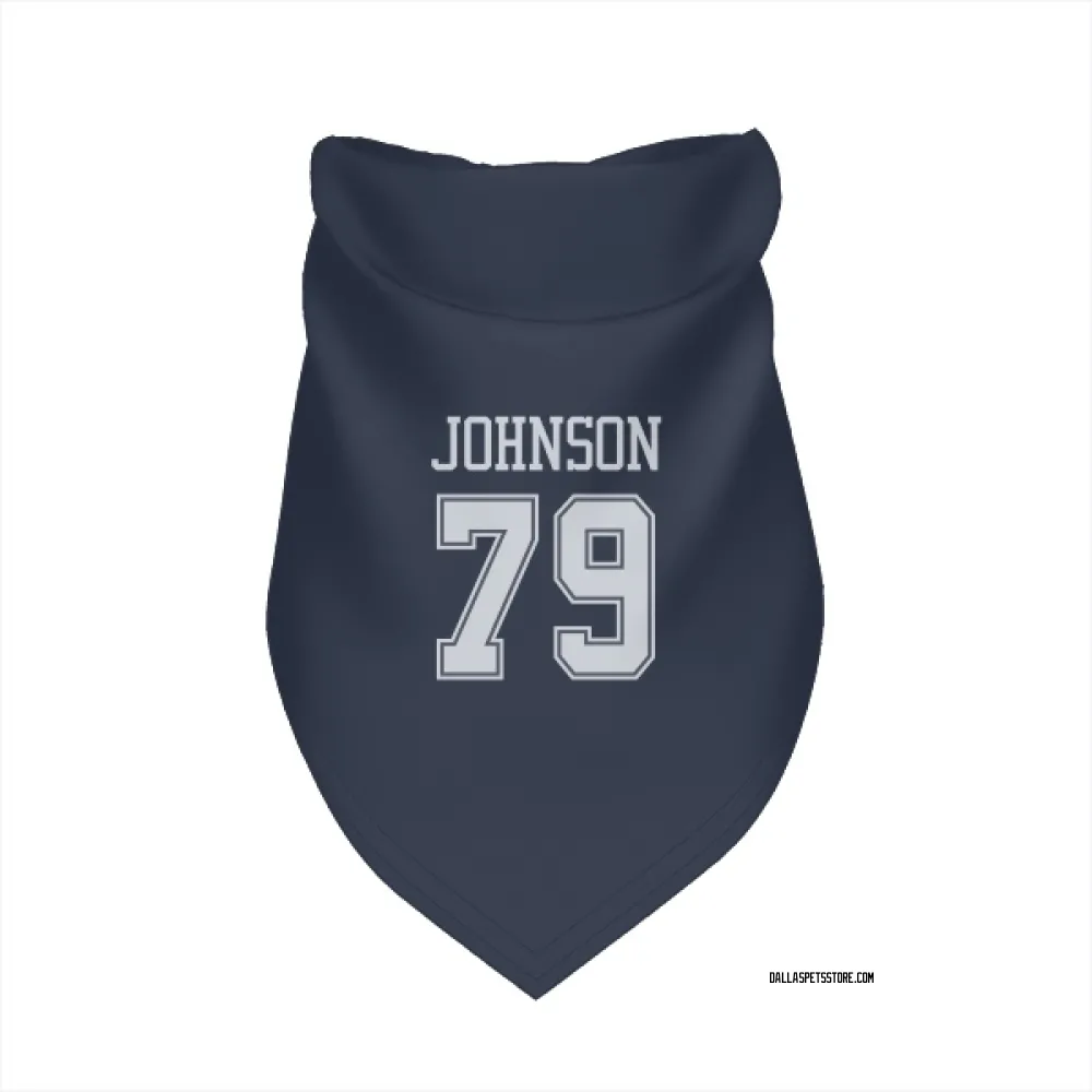 Dallas Cowboys Marcellus Johnson Navy Pet Bandana for Dog & Cat