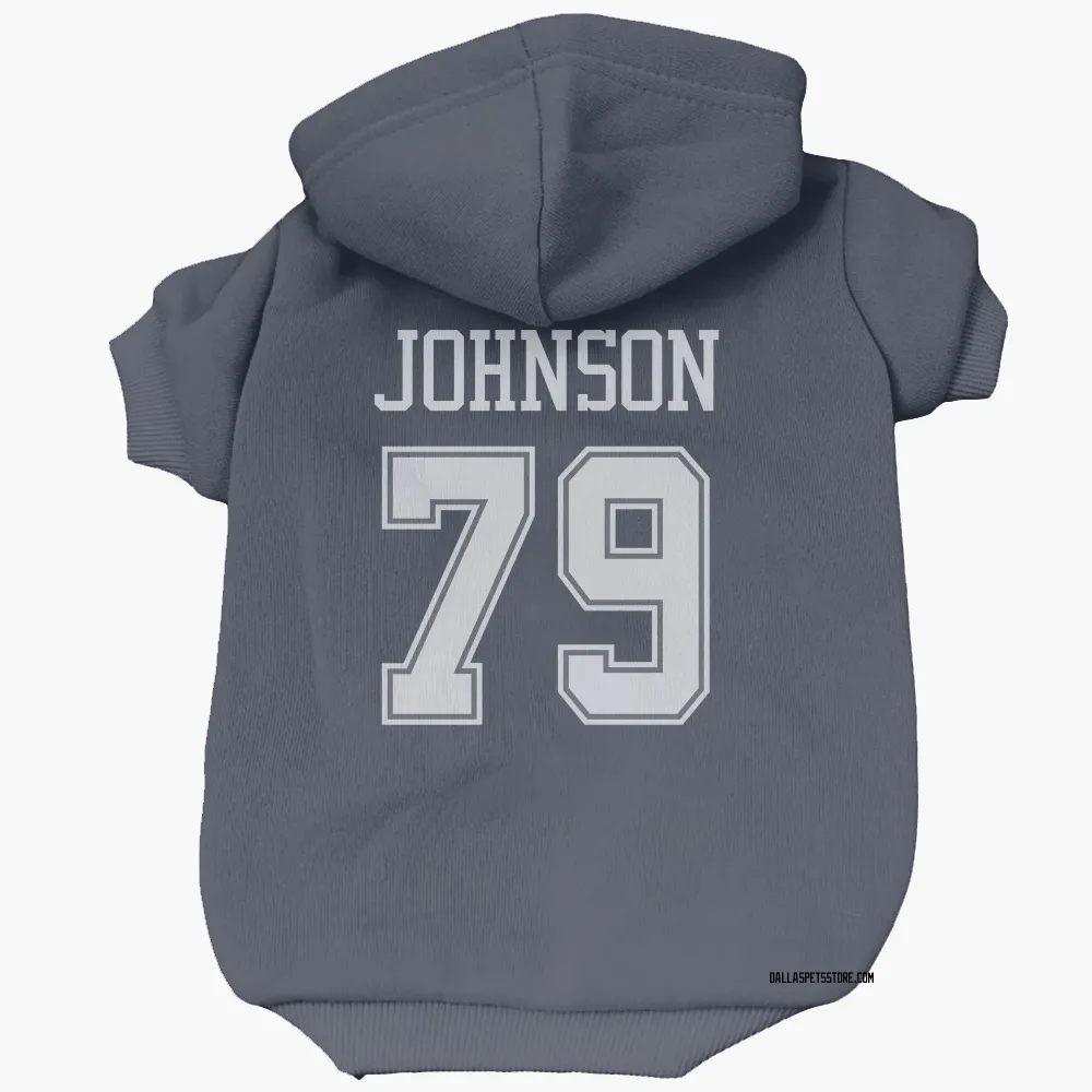 Dallas Cowboys Marcellus Johnson Navy Pet Hoodie for Dog & Cat