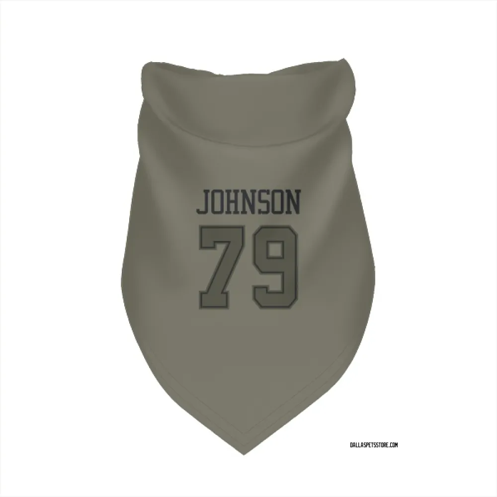 Dallas Cowboys Marcellus Johnson Olive Pet Bandana for Dog & Cat