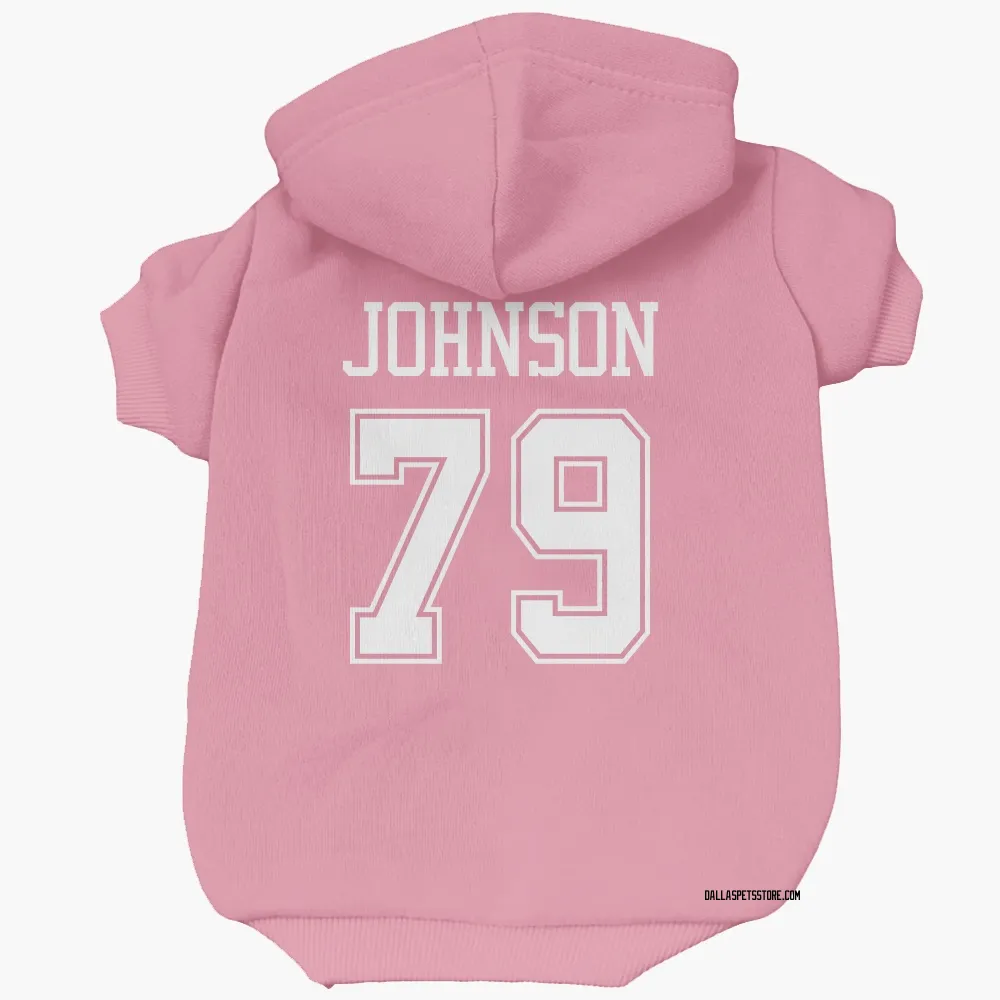 Dallas Cowboys Marcellus Johnson Pink Pet Hoodie for Dog & Cat