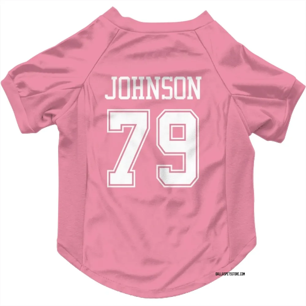 Dallas Cowboys Marcellus Johnson Pink Pet Jersey for Dog & Cat