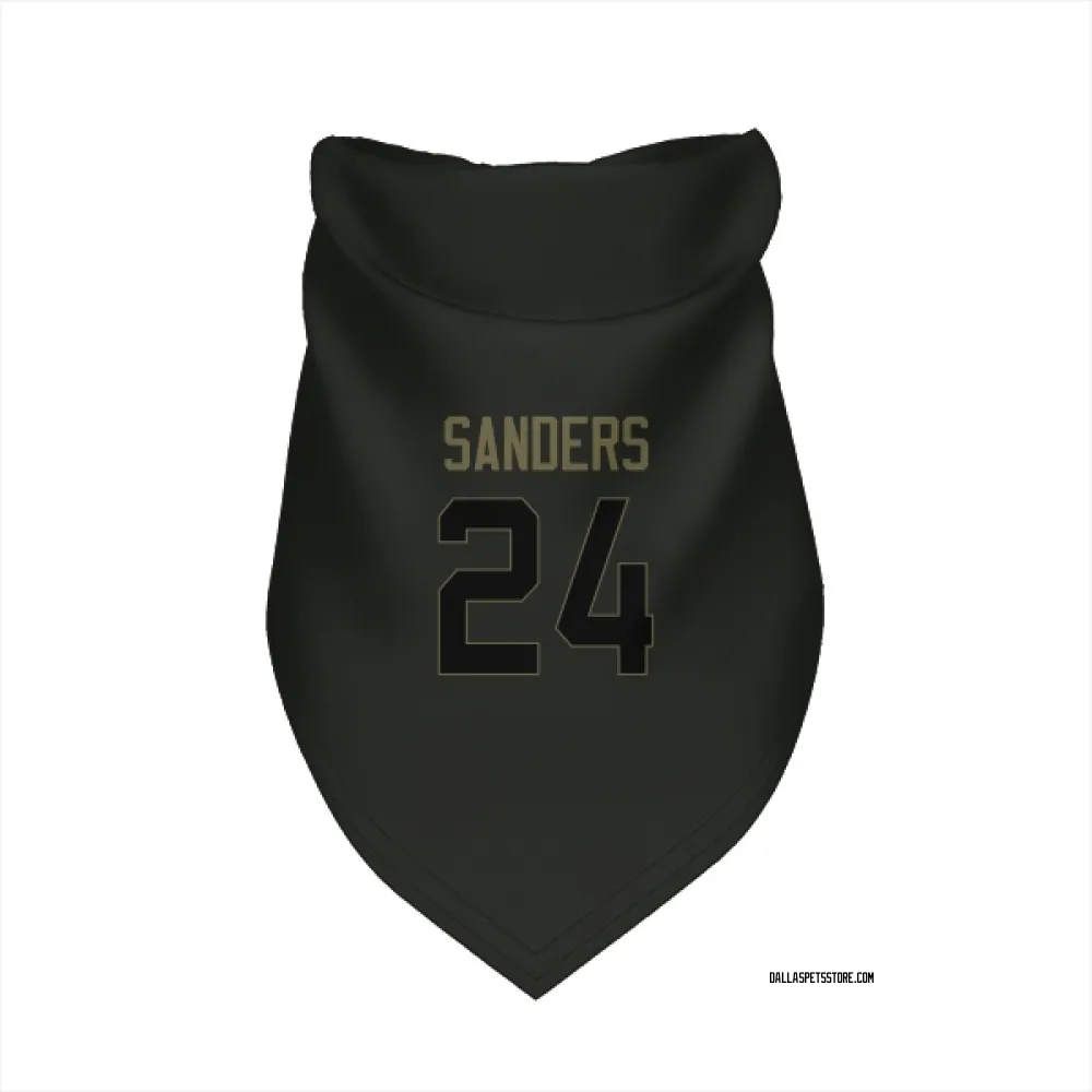 Dallas Cowboys Miles Sanders Black Service Pet Bandana for Dog & Cat
