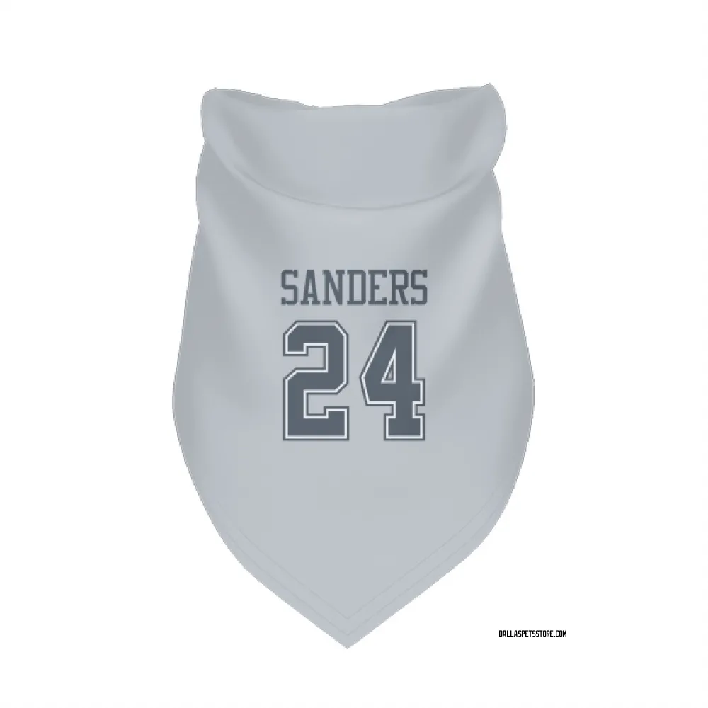 Dallas Cowboys Miles Sanders Gray Pet Bandana for Dog & Cat