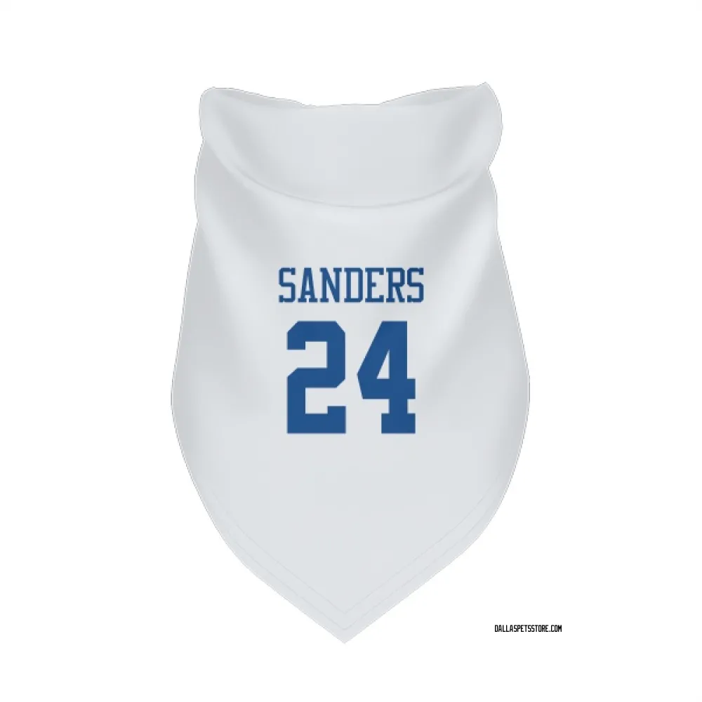 Dallas Cowboys Miles Sanders White Pet Bandana for Dog & Cat