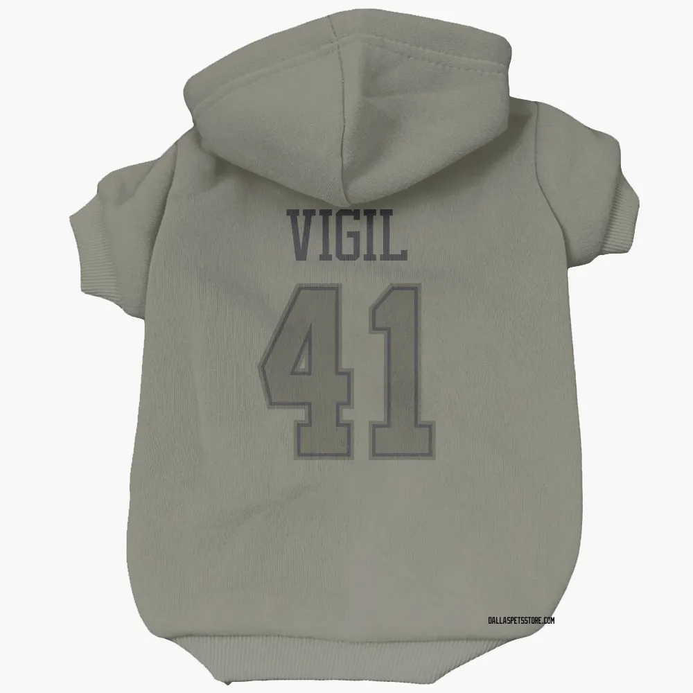 Dallas Cowboys Nick Vigil Olive Pet Hoodie for Dog & Cat