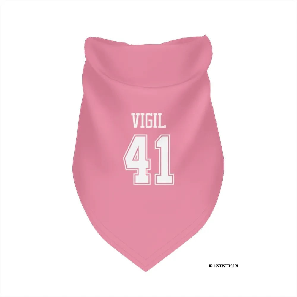 Dallas Cowboys Nick Vigil Pink Pet Bandana for Dog & Cat
