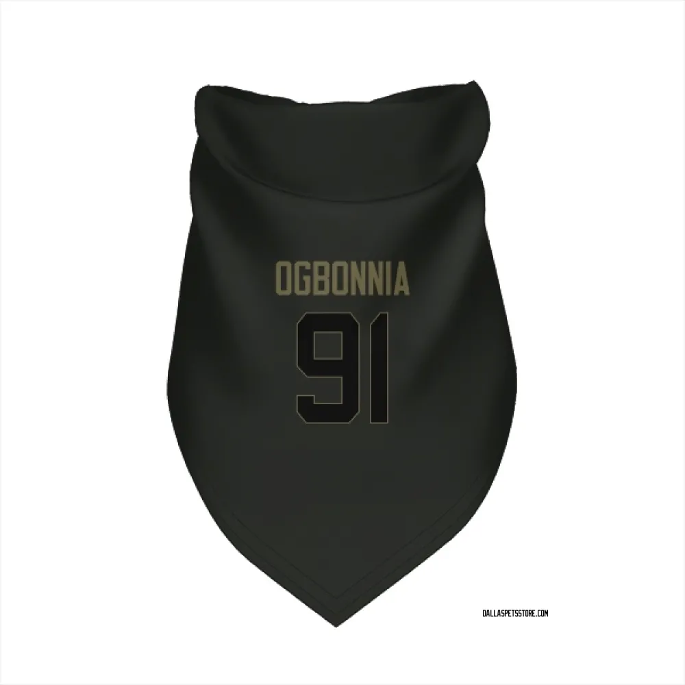 Dallas Cowboys Otito Ogbonnia Black Service Pet Bandana for Dog & Cat