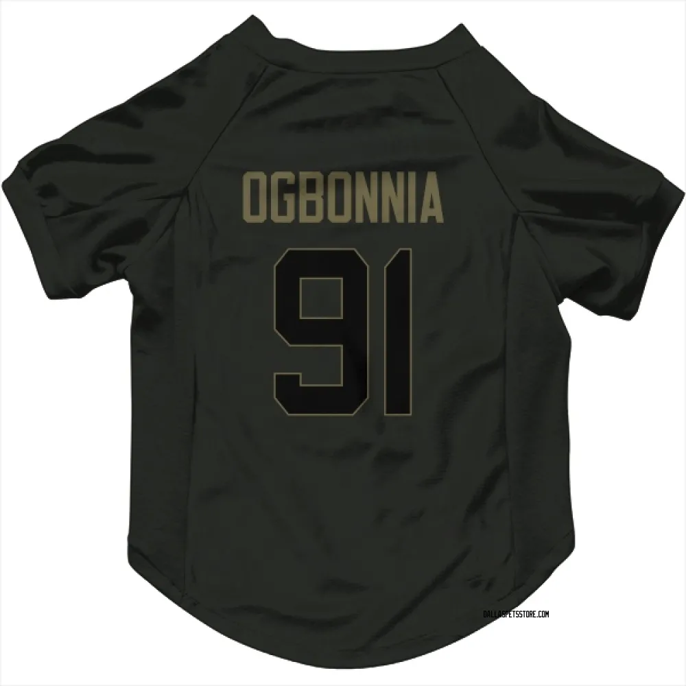 Dallas Cowboys Otito Ogbonnia Black Service Pet Jersey for Dog & Cat
