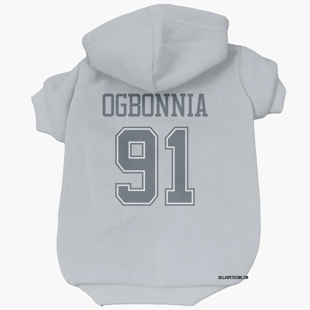 Dallas Cowboys Otito Ogbonnia Gray Pet Hoodie for Dog & Cat