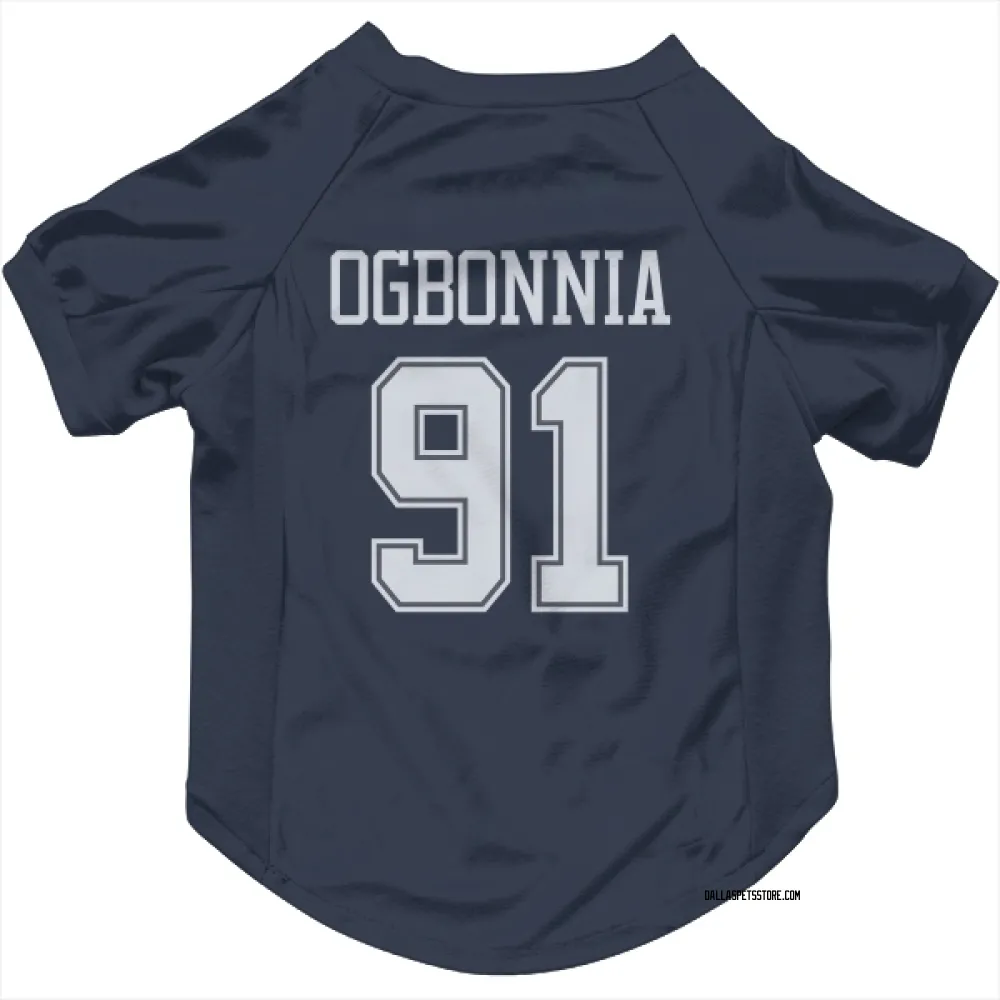 Dallas Cowboys Otito Ogbonnia Navy Pet Jersey for Dog & Cat
