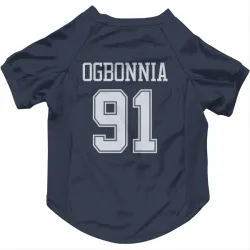 Dallas Cowboys Otito Ogbonnia Navy Pet Jersey for Dog & Cat