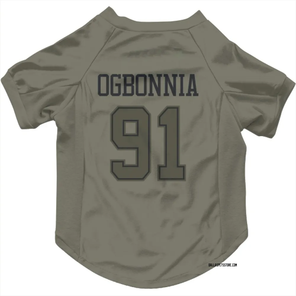 Dallas Cowboys Otito Ogbonnia Olive Pet Jersey for Dog & Cat