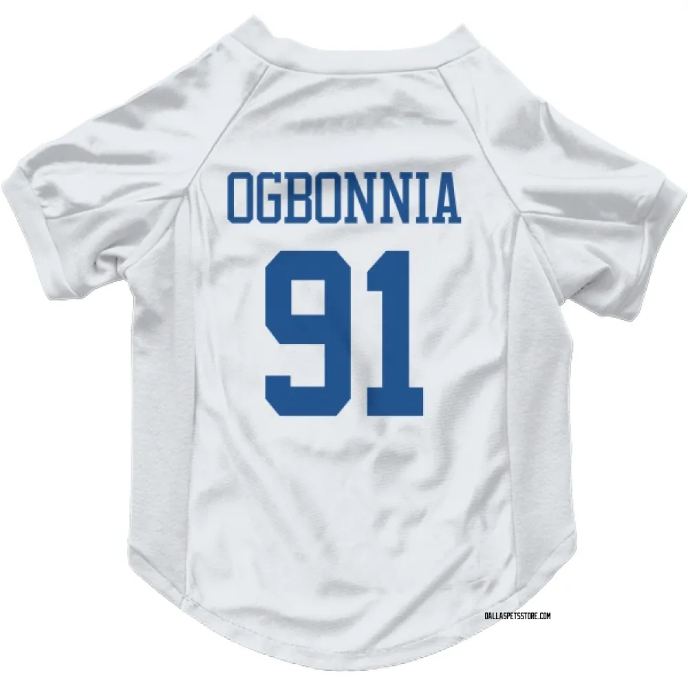 Dallas Cowboys Otito Ogbonnia White Pet Jersey for Dog & Cat
