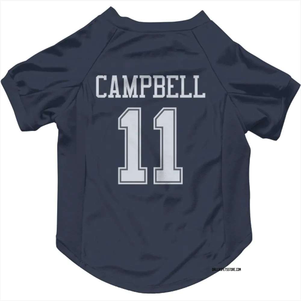 Dallas Cowboys Parris Campbell Navy Pet Jersey for Dog & Cat
