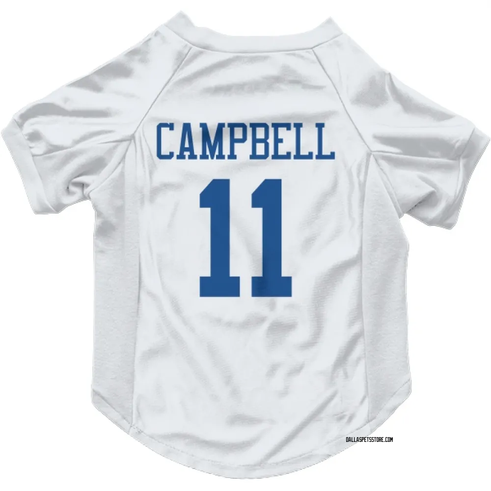 Dallas Cowboys Parris Campbell White Pet Jersey for Dog & Cat