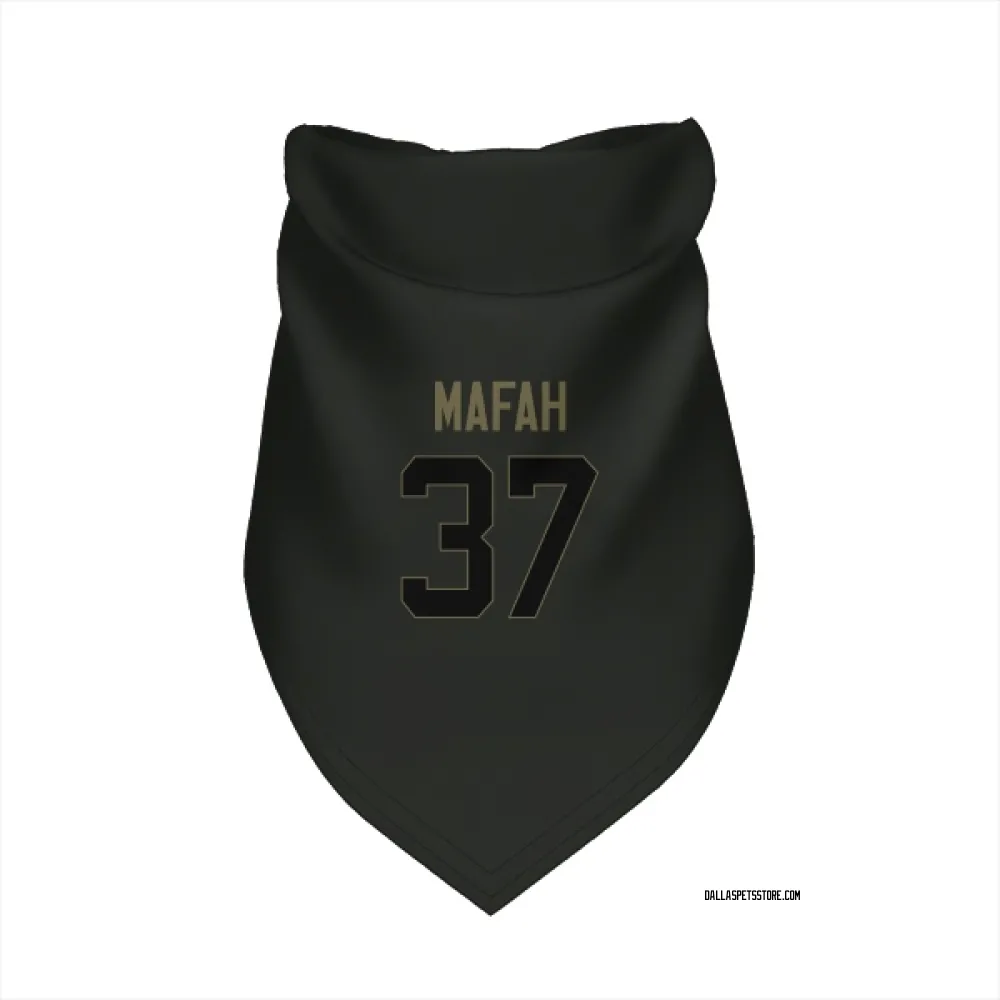 Dallas Cowboys Phil Mafah Black Service Pet Bandana for Dog & Cat
