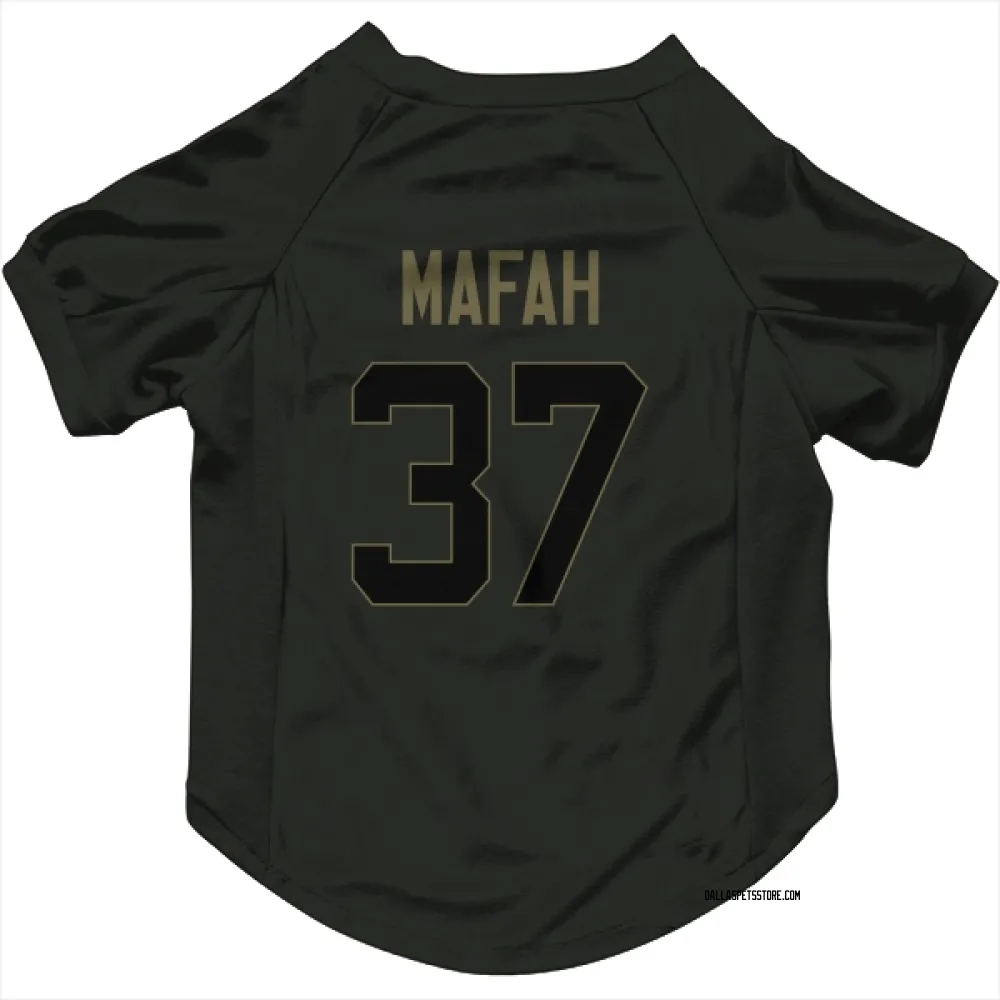 Dallas Cowboys Phil Mafah Black Service Pet Jersey for Dog & Cat