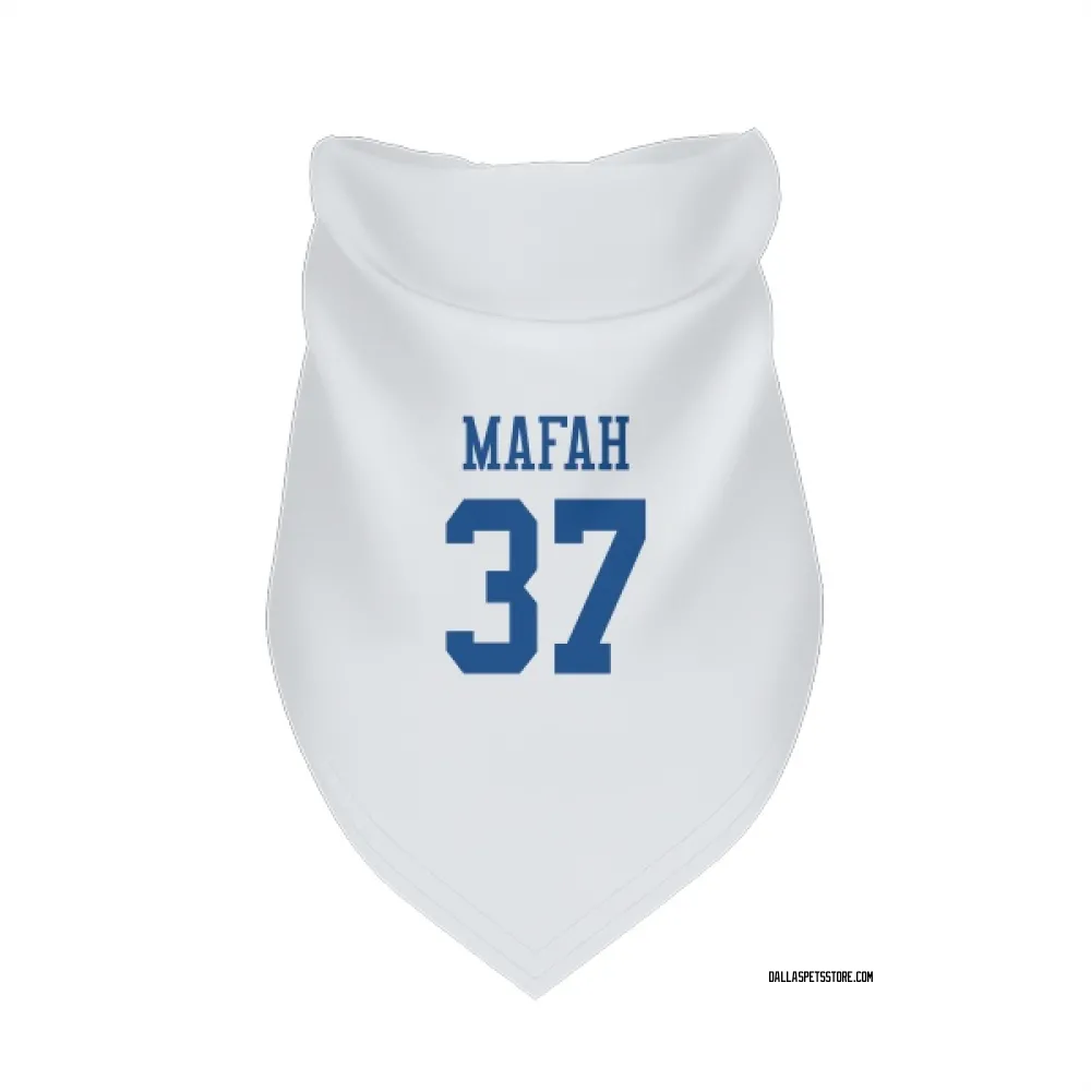 Dallas Cowboys Phil Mafah White Pet Bandana for Dog & Cat