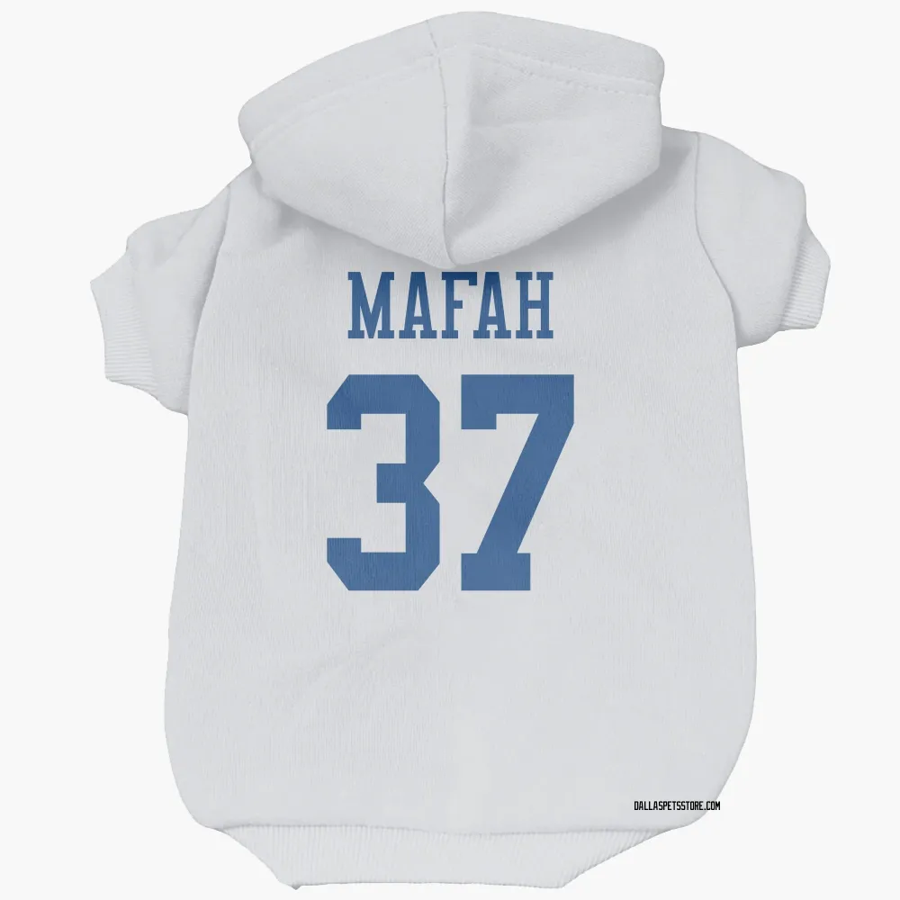Dallas Cowboys Phil Mafah White Pet Hoodie for Dog & Cat