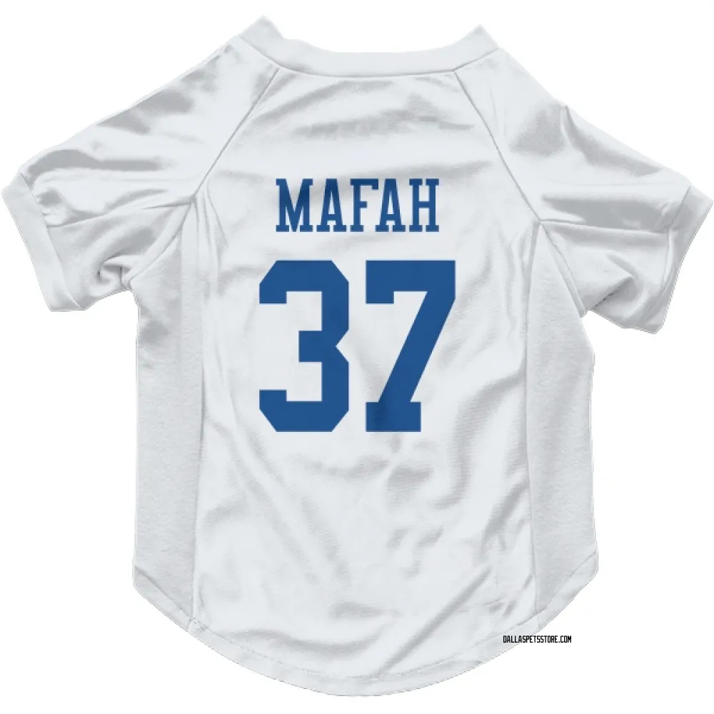 Dallas Cowboys Phil Mafah White Pet Jersey for Dog & Cat