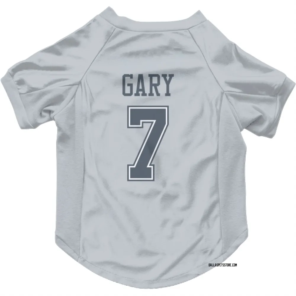Dallas Cowboys Rashan Gary Gray Pet Jersey for Dog & Cat