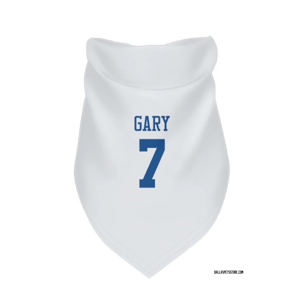 Dallas Cowboys Rashan Gary White Pet Bandana for Dog & Cat
