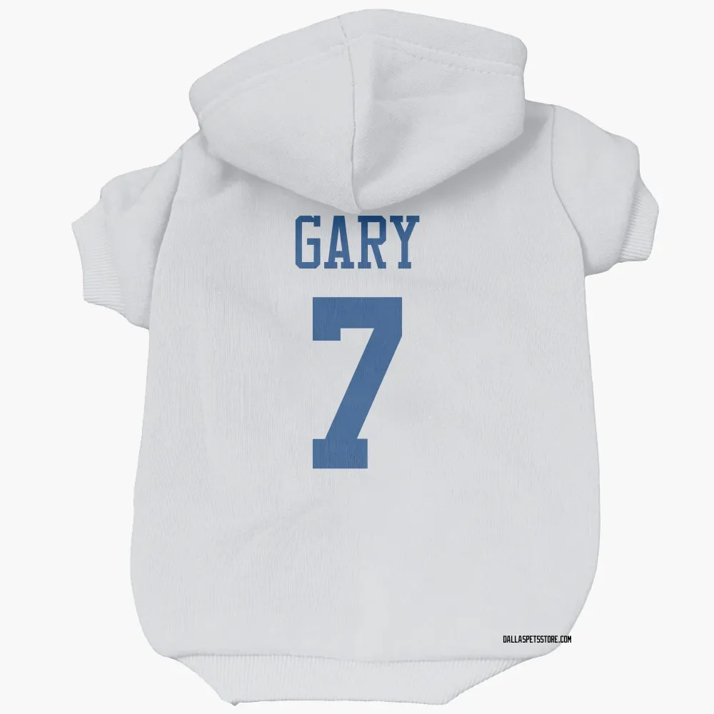 Dallas Cowboys Rashan Gary White Pet Hoodie for Dog & Cat