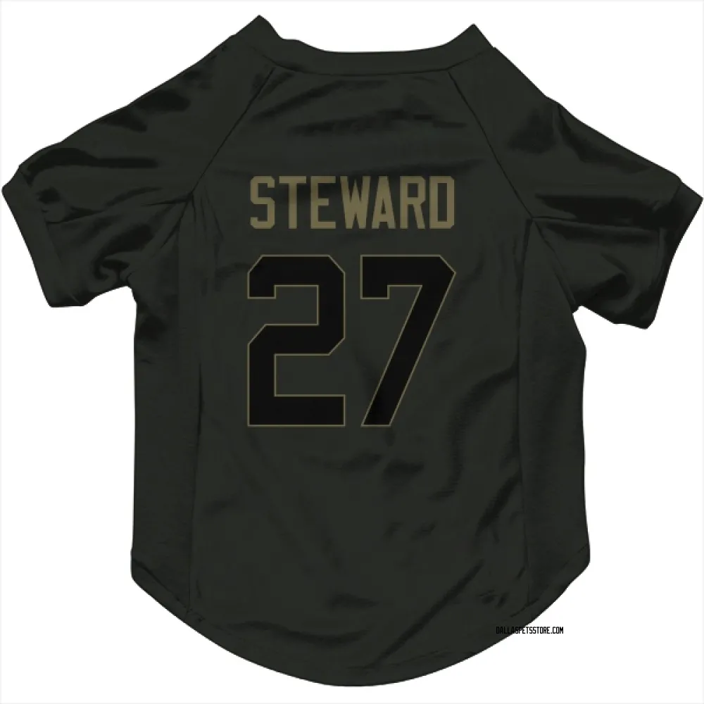 Dallas Cowboys Reddy Steward Black Service Pet Jersey for Dog & Cat