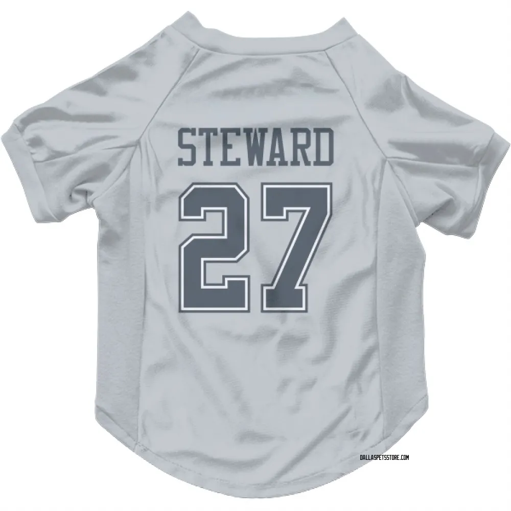 Dallas Cowboys Reddy Steward Gray Pet Jersey for Dog & Cat
