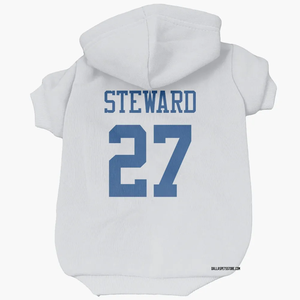 Dallas Cowboys Reddy Steward White Pet Hoodie for Dog & Cat