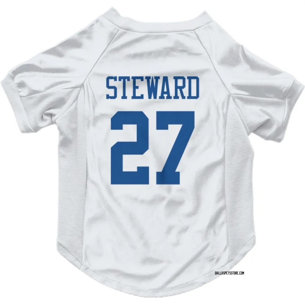 Dallas Cowboys Reddy Steward White Pet Jersey for Dog & Cat