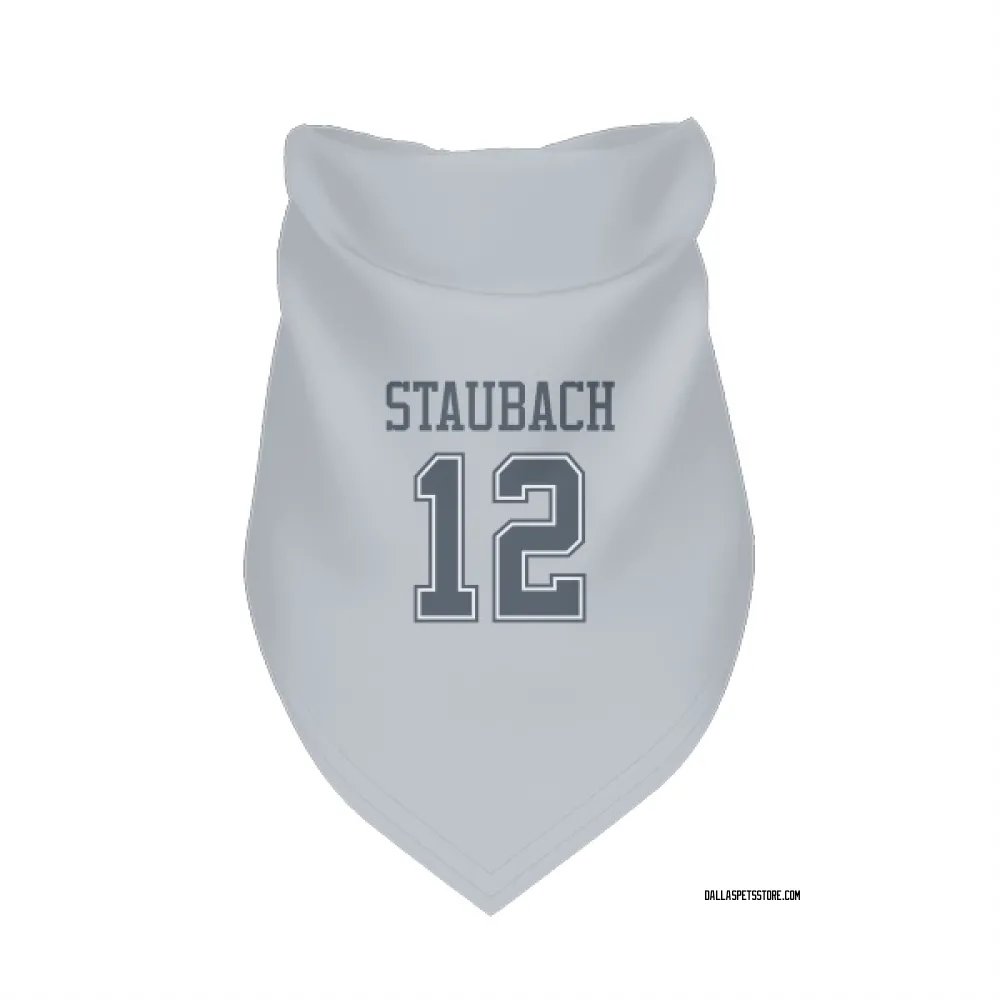 Dallas Cowboys Roger Staubach Gray Pet Bandana for Dog & Cat