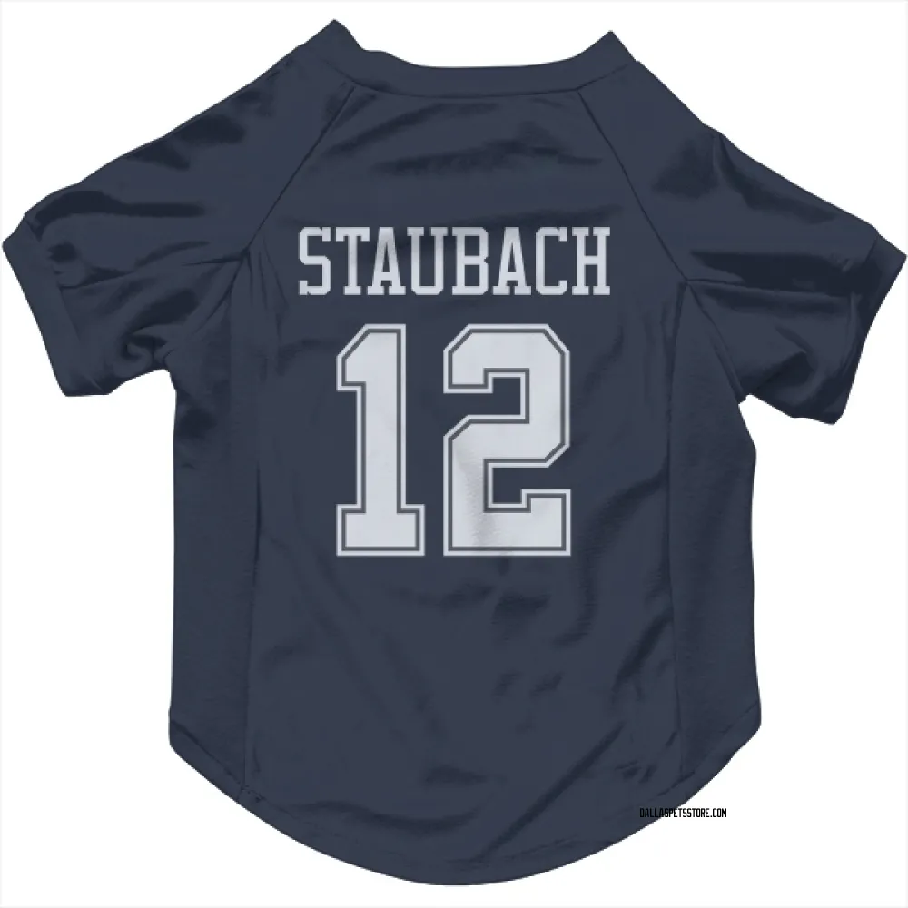 Dallas Cowboys Roger Staubach Navy Pet Jersey for Dog & Cat