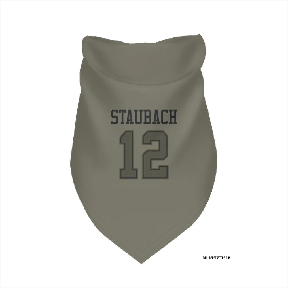 Dallas Cowboys Roger Staubach Olive Pet Bandana for Dog & Cat