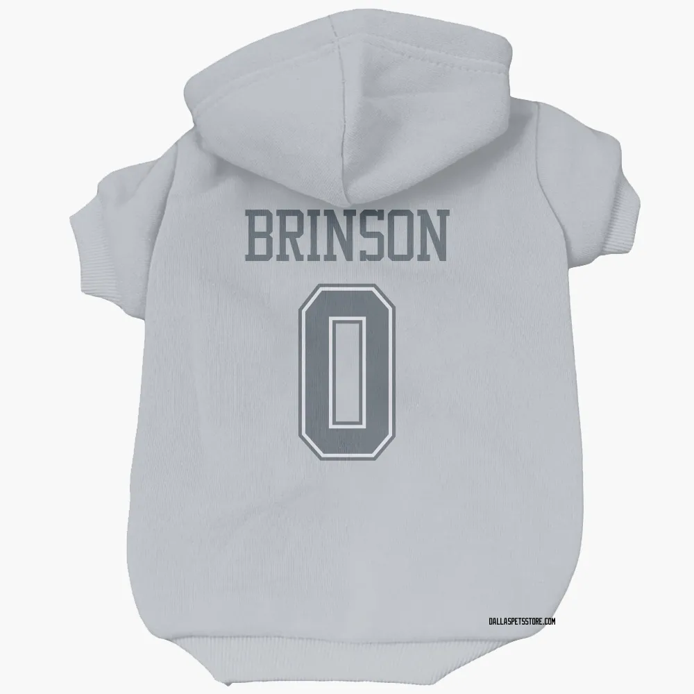 Dallas Cowboys Romello Brinson Gray Pet Hoodie for Dog & Cat