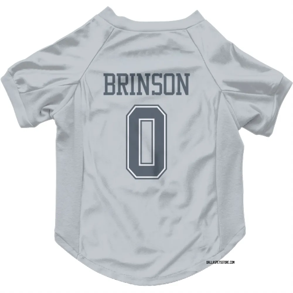 Dallas Cowboys Romello Brinson Gray Pet Jersey for Dog & Cat