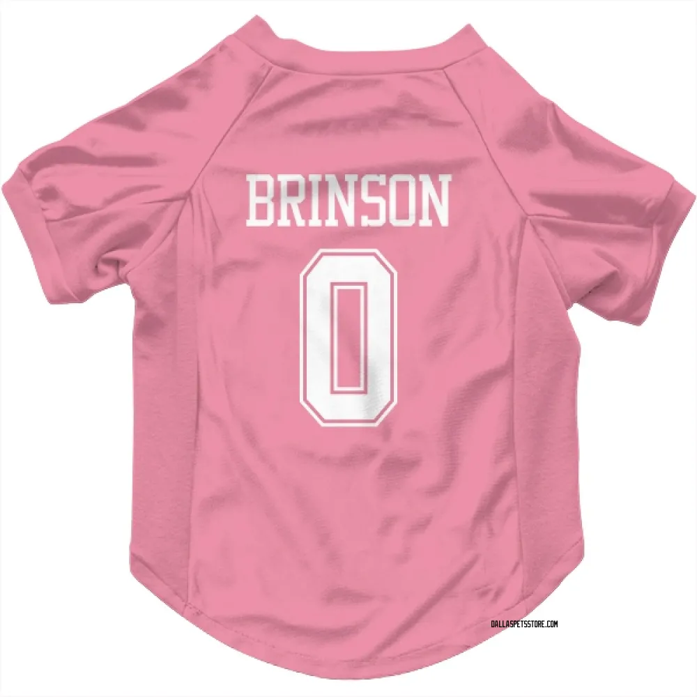 Dallas Cowboys Romello Brinson Pink Pet Jersey for Dog & Cat