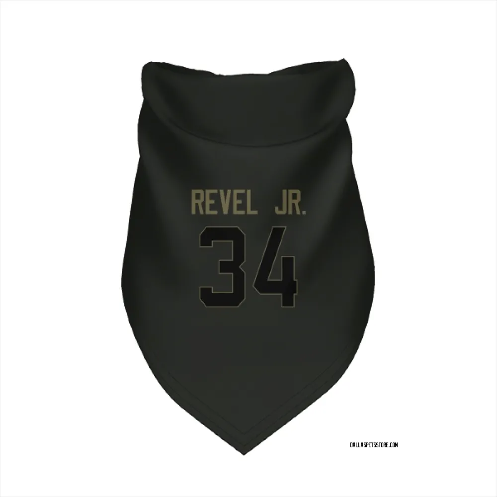 Dallas Cowboys Shavon Revel Jr. Black Service Pet Bandana for Dog & Cat